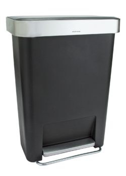 simplehuman - 45 Litre Liner Pocket Pedal Bin - Black